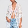 Pikk ažuurne pitskardigan Ombre Clothing - Thumbnail Image 2