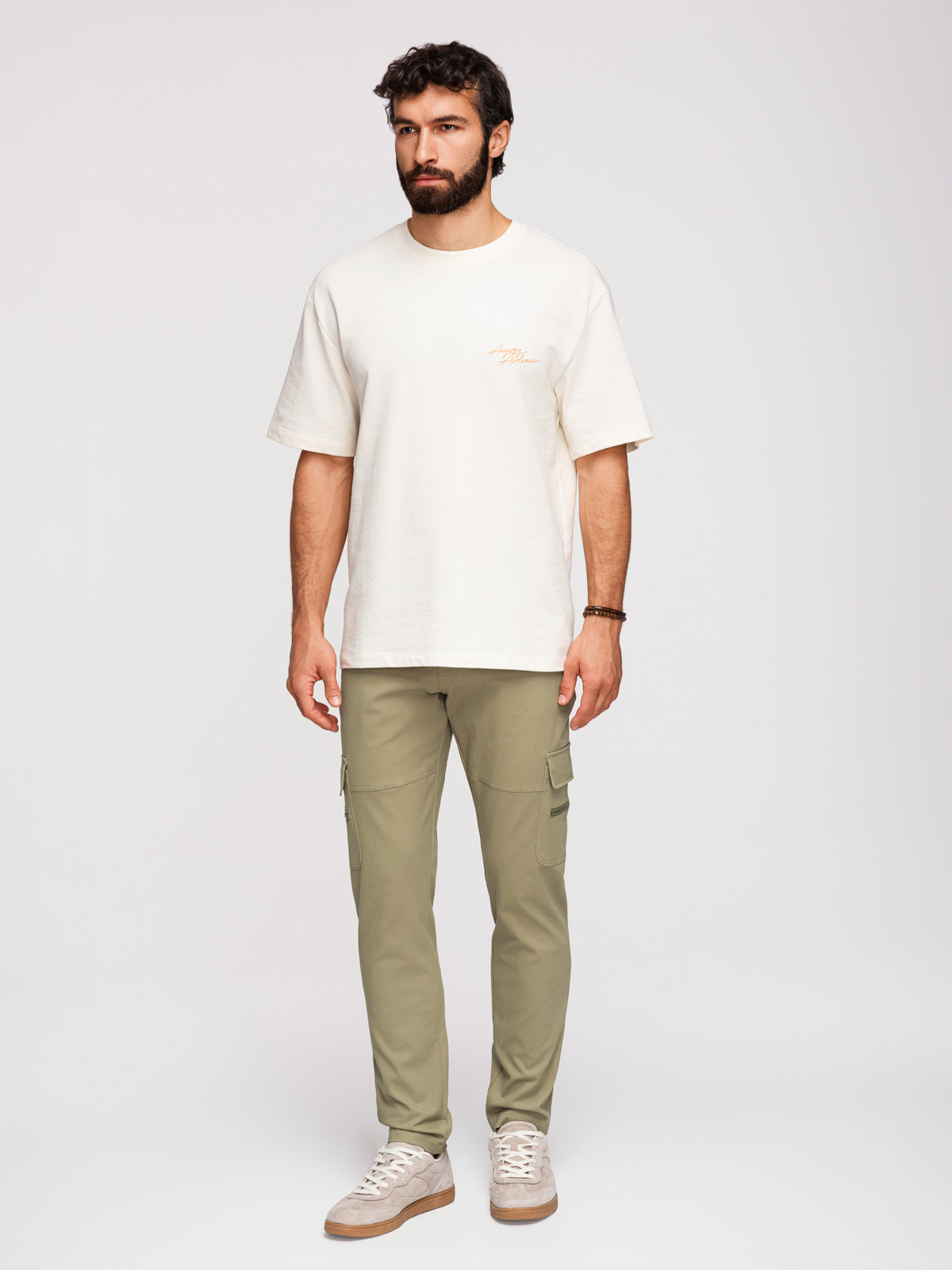 Meeste sirge lõikega cargo-püksid Ombre Clothing - Image 2
