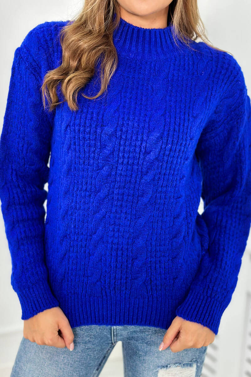 Kesi naiste kootud pullover-kampsun - Image 21