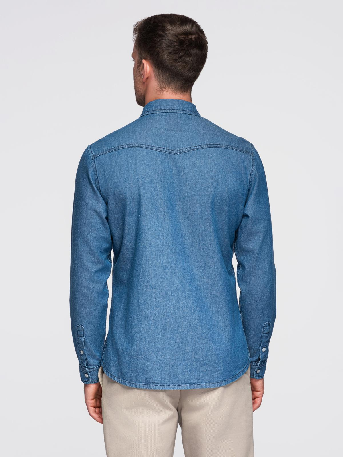 Ombre Clothing meeste teksasärk rinnataskutega - Image 15