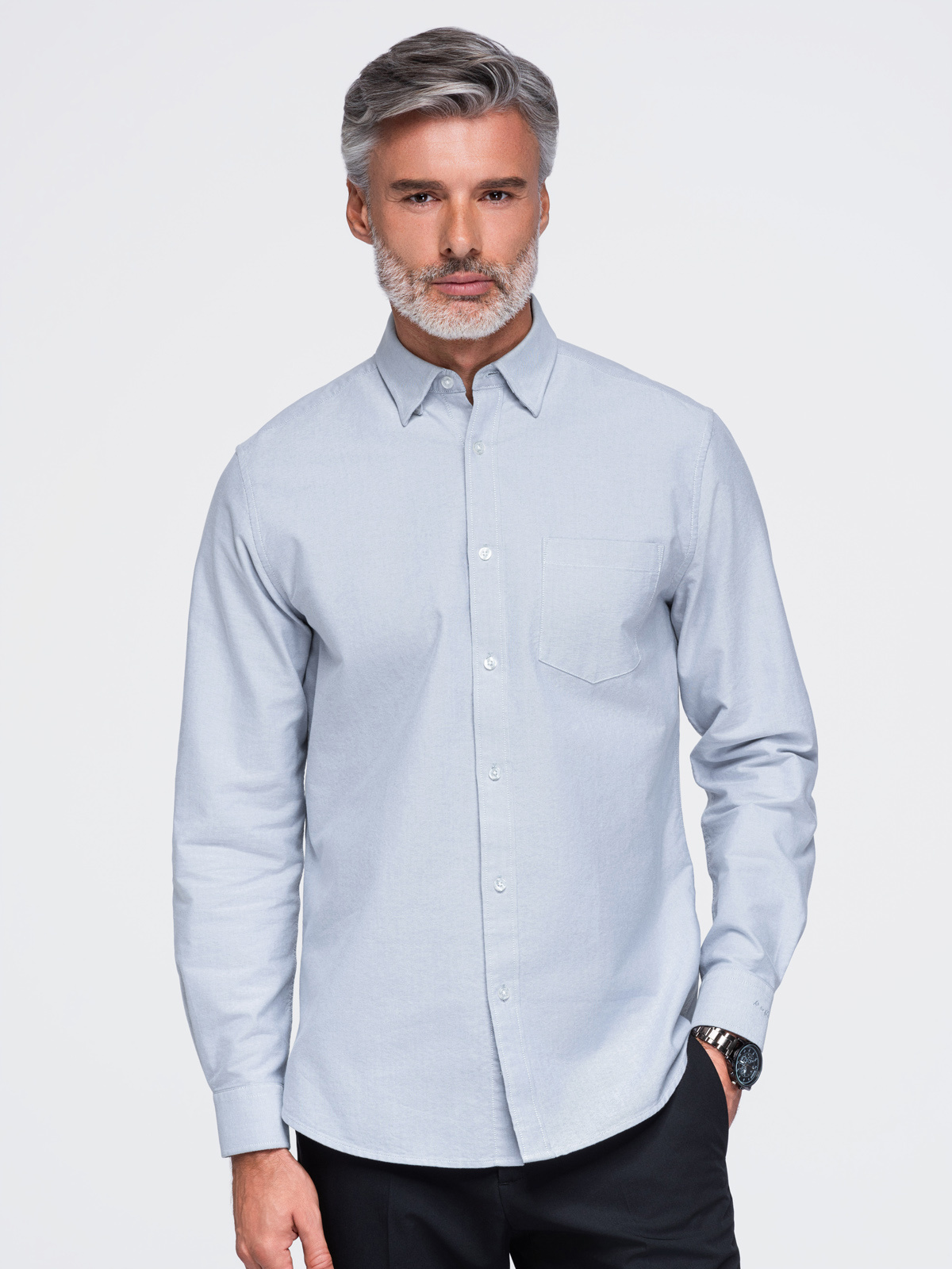 Ombre Clothing meeste pikkade käistega puuvillane triiksärk - Image 7
