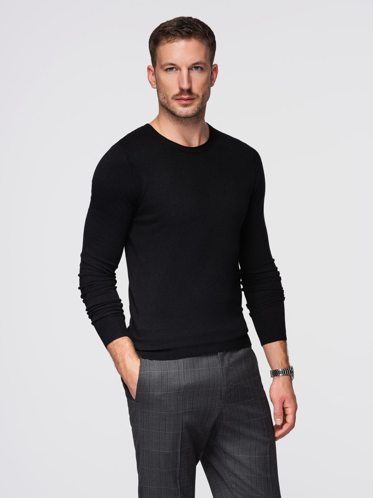 Ombre Clothing klassikaline ümara kaelusega meeste kampsun - Image 4