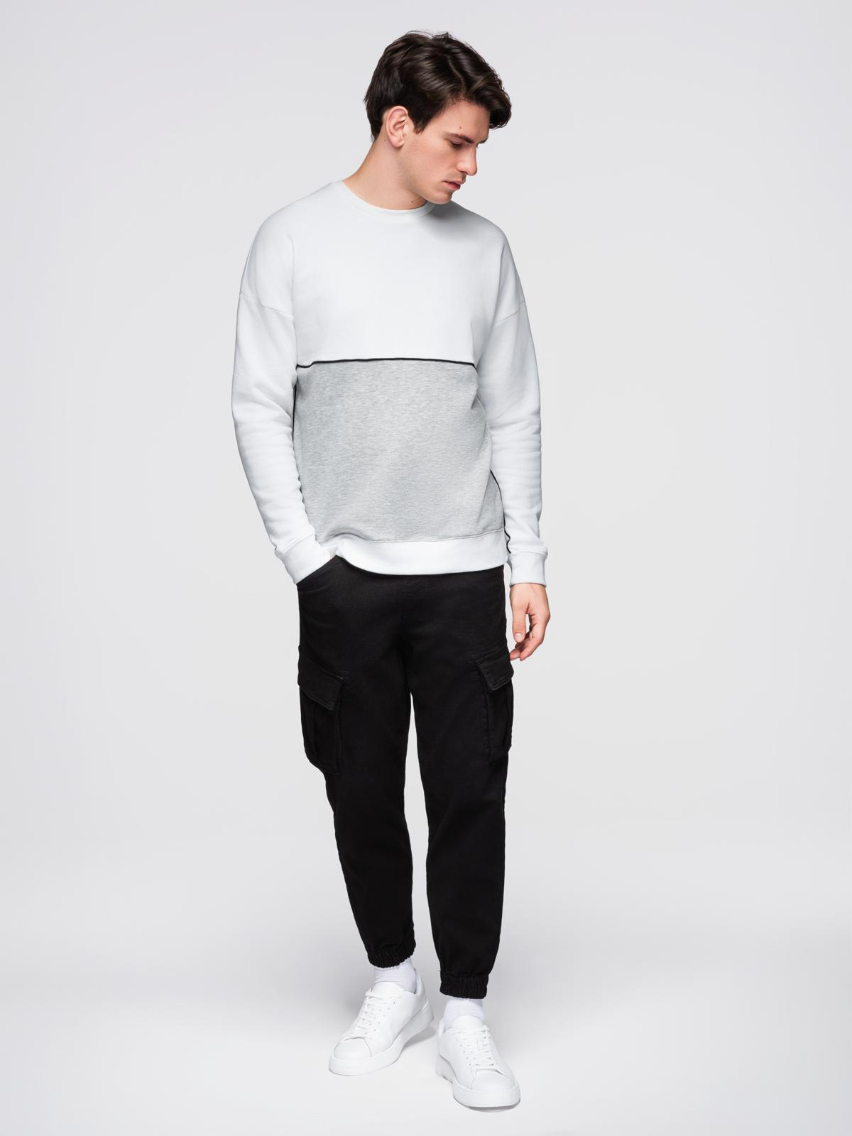 Meeste ülisuur kontrastse plokiga dressipluus Ombre Clothing - Image 17