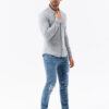 Meeste pikkade varrukatega särk püstkraega Ombre Clothing - Thumbnail Image 6