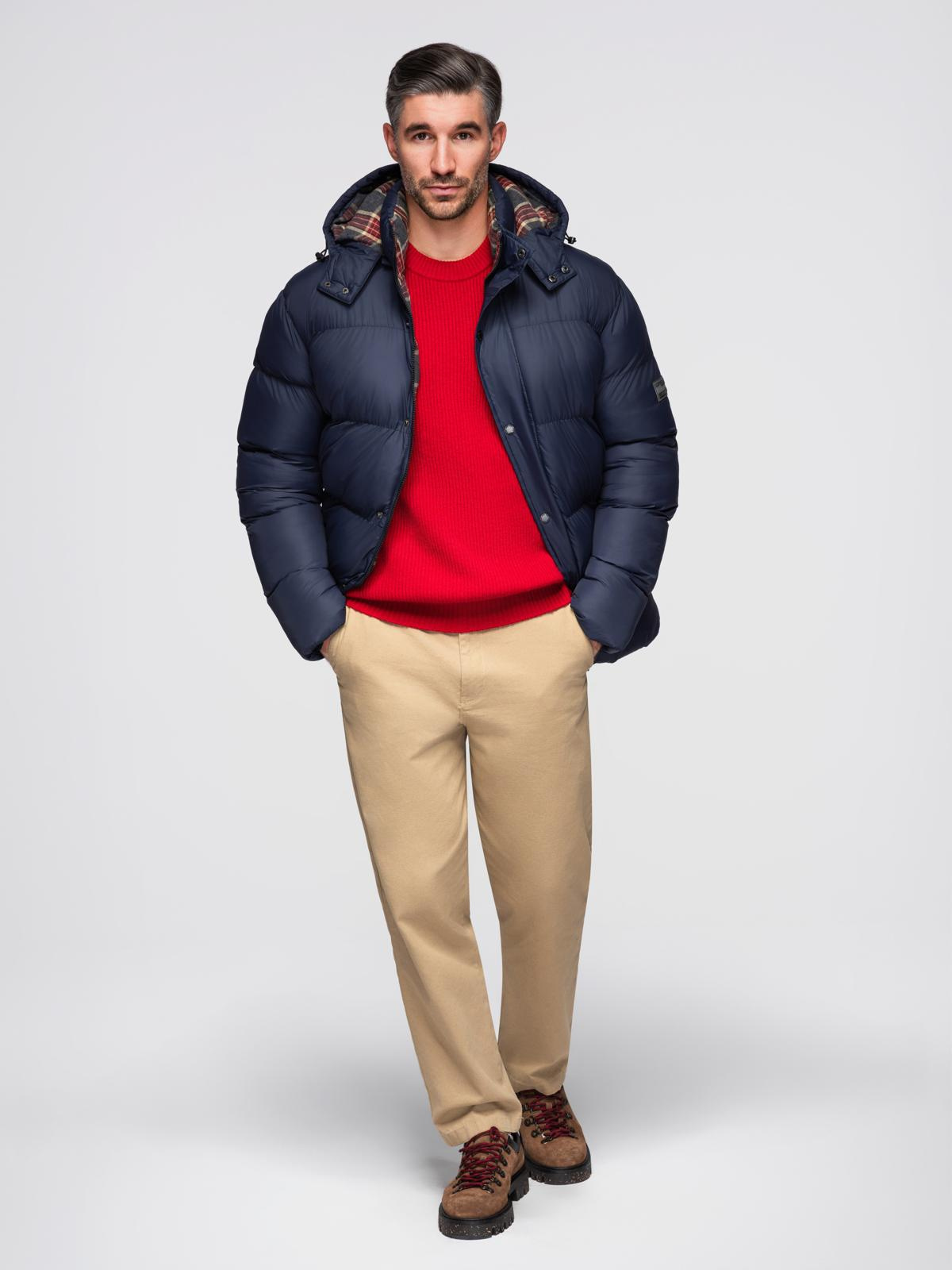 Meeste tepitud kapuutsiga jope Ombre Clothing - Image 3