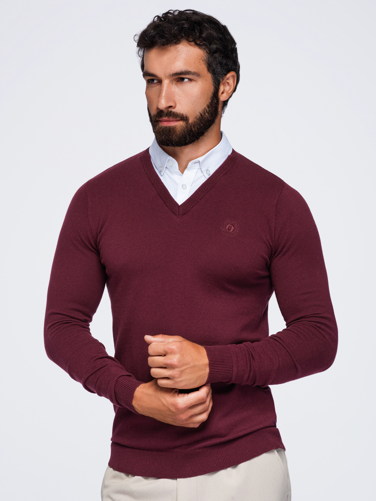 Meeste V-kaelusega kampsun Ombre Clothing - Image 67