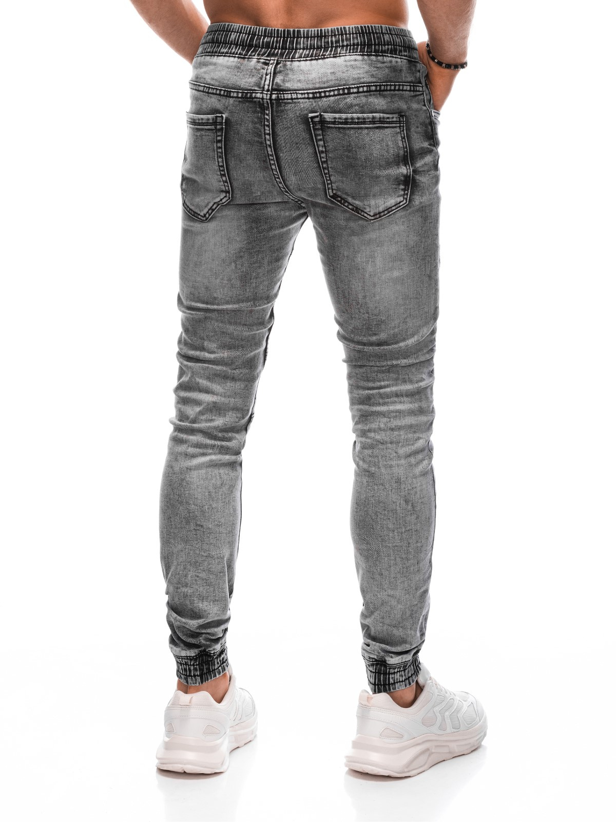 meeste püksid joggers p1378 - hall - Image 4