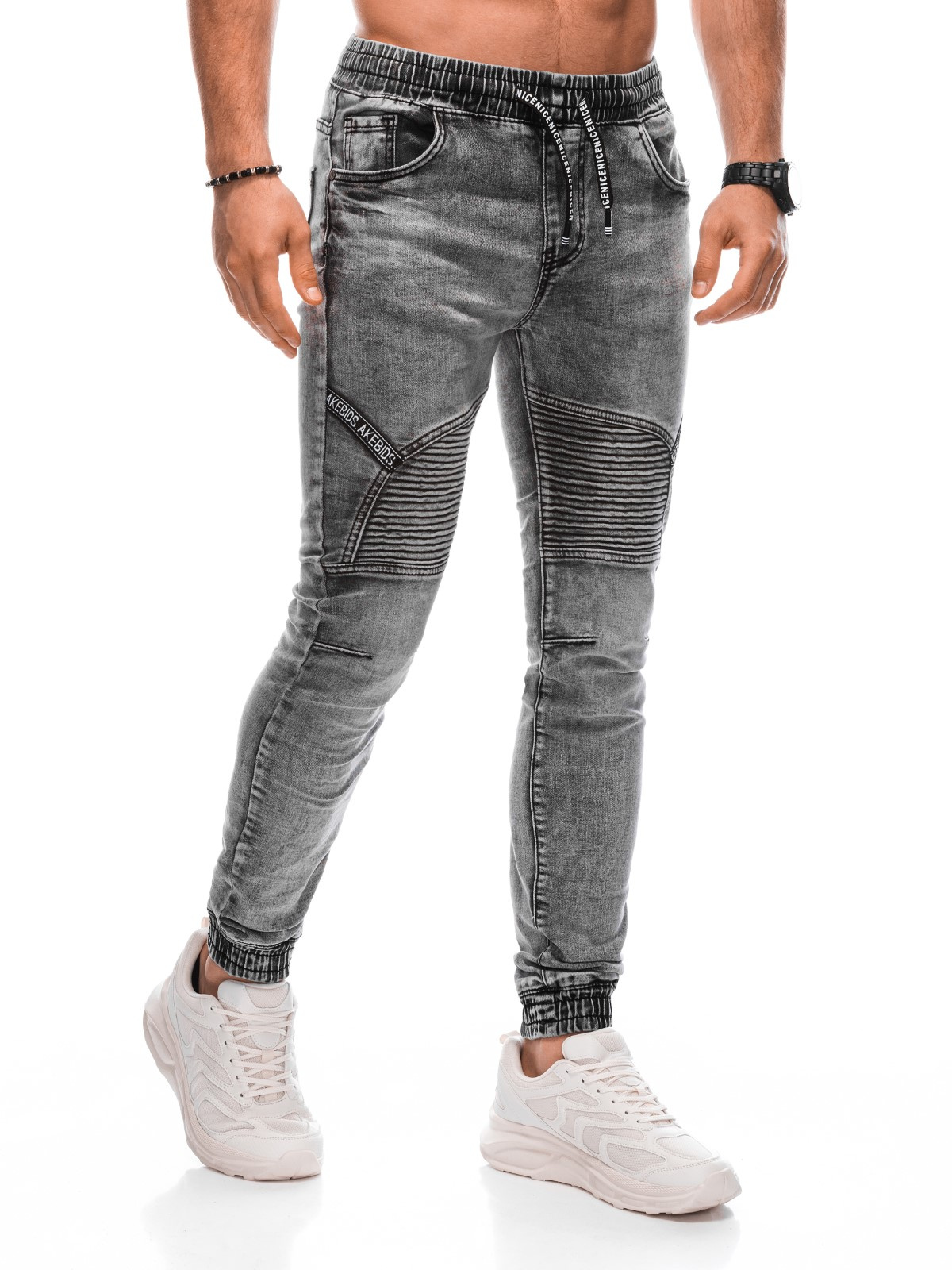 meeste püksid joggers p1378 - hall - Image 1