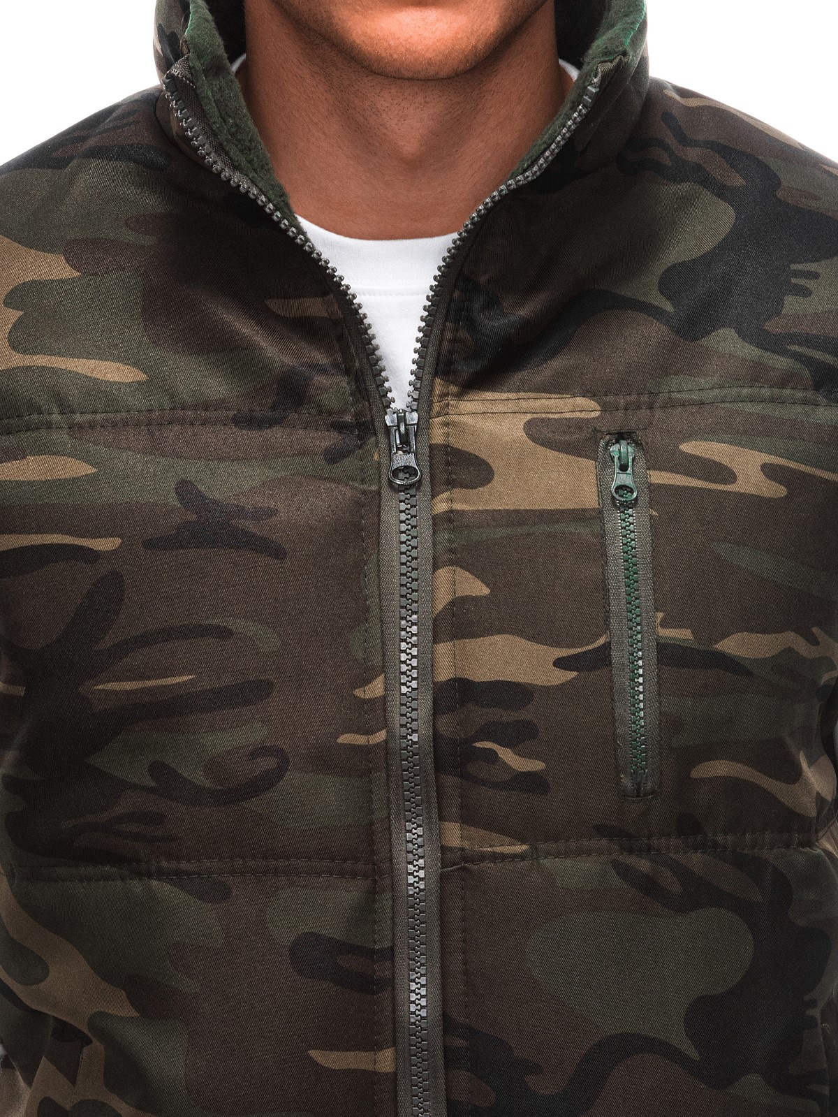 meeste tepitud vest v62 - pruun/camo - Image 2
