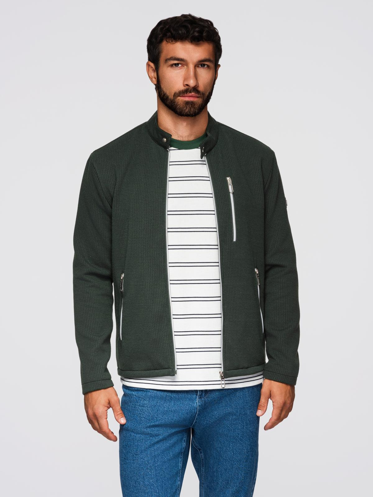 Meeste tõmblukuga püstkraega jakk Ombre Clothing - Image 24