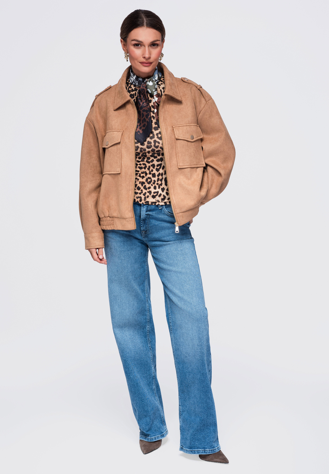 Naiste lühike vaba lõikega jakk Ombre Clothing - Image 2