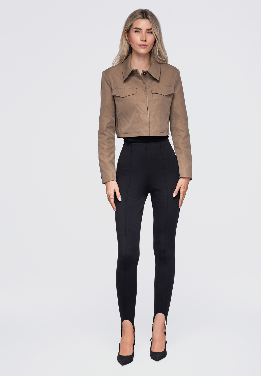 Lühike naiste jakk klapptaskutega Ombre Clothing - Image 10