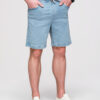 Ombre Clothing meeste teksalühikesed püksid nööriga vöökohaga - Thumbnail Image 6