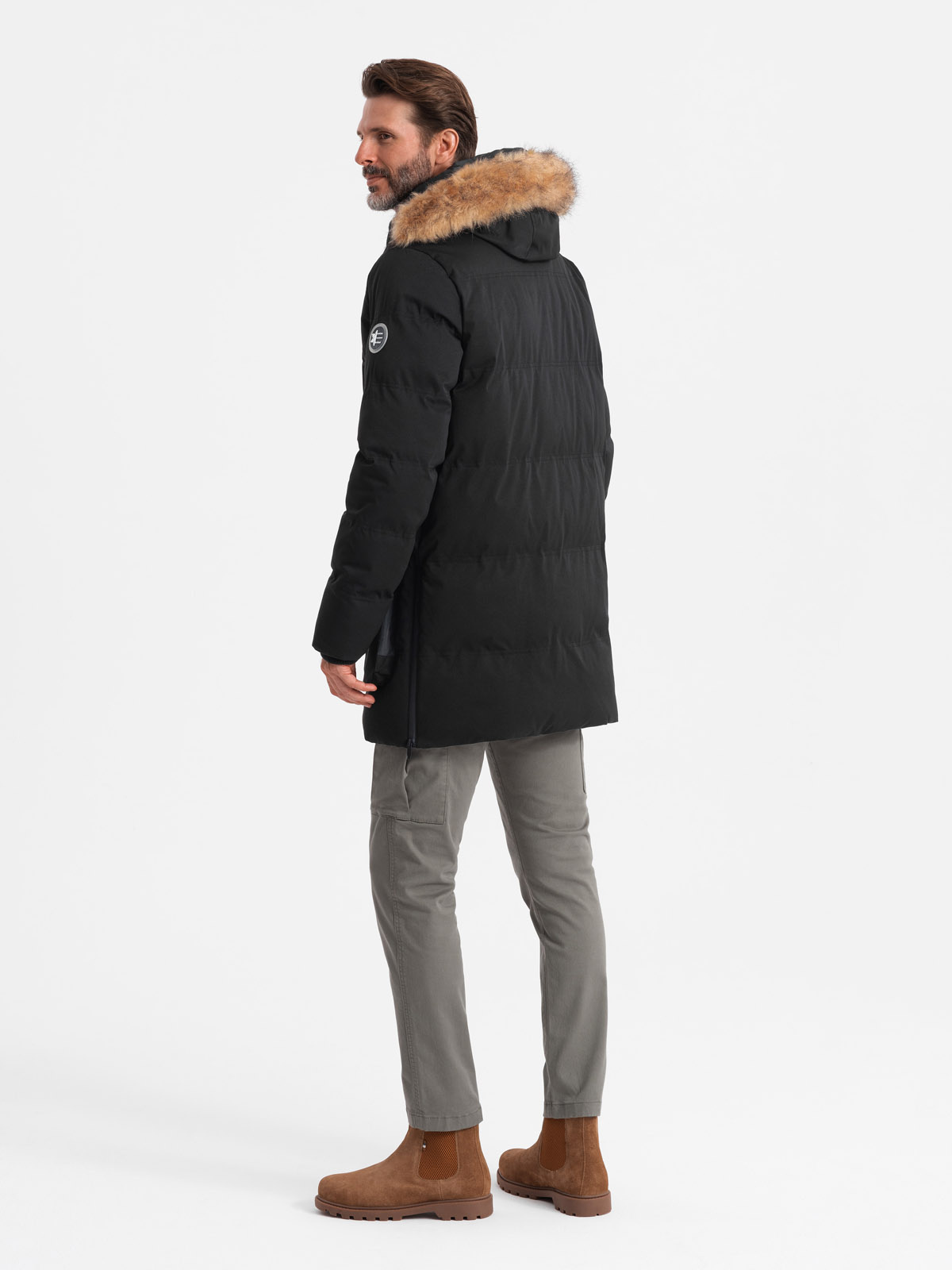 Meeste kapuutsiga talvejope Ombre Clothing - Image 17