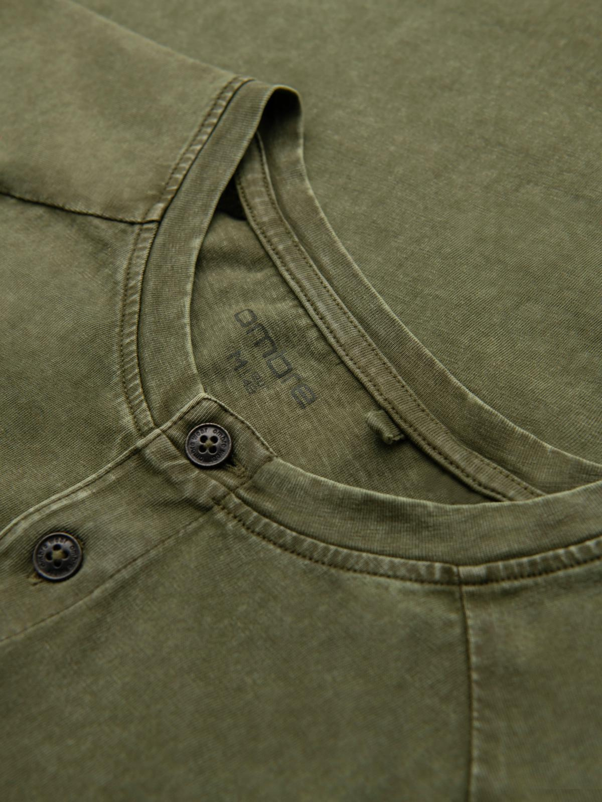 Ombre Clothing meeste nööpidega Henley T-särk - Image 28