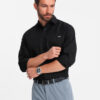 Meeste puuvillane triiksärk taskuga regular fit Ombre Clothing - Thumbnail Image 17