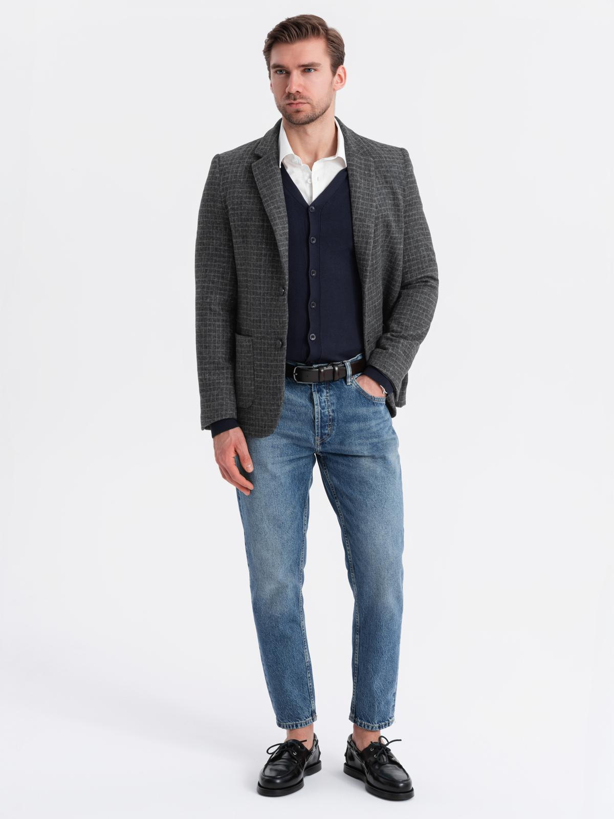 Meeste ruuduline pintsak Ombre Clothing - Image 5