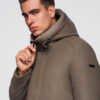 Meeste kapuutsiga mantel Ombre Clothing - Thumbnail Image 14