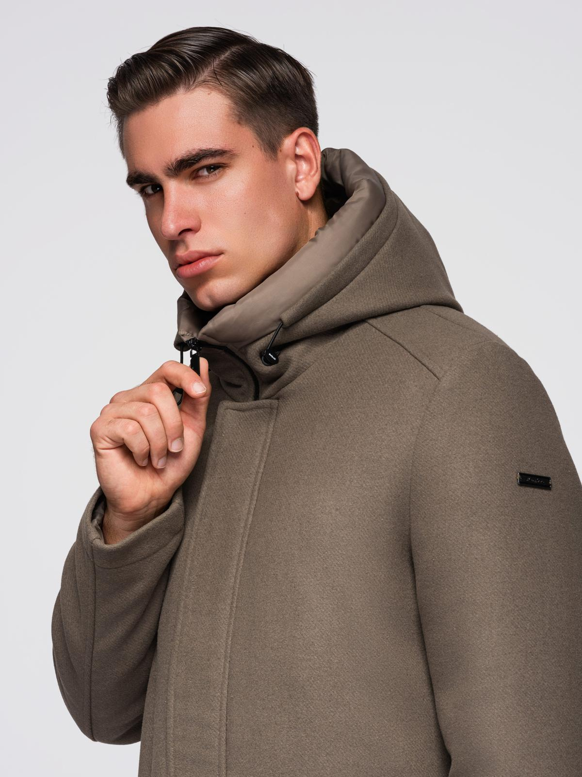 Meeste kapuutsiga mantel Ombre Clothing - Image 14