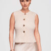 Larica kootud naiste vest-pluus nööpidega - Thumbnail Image 6