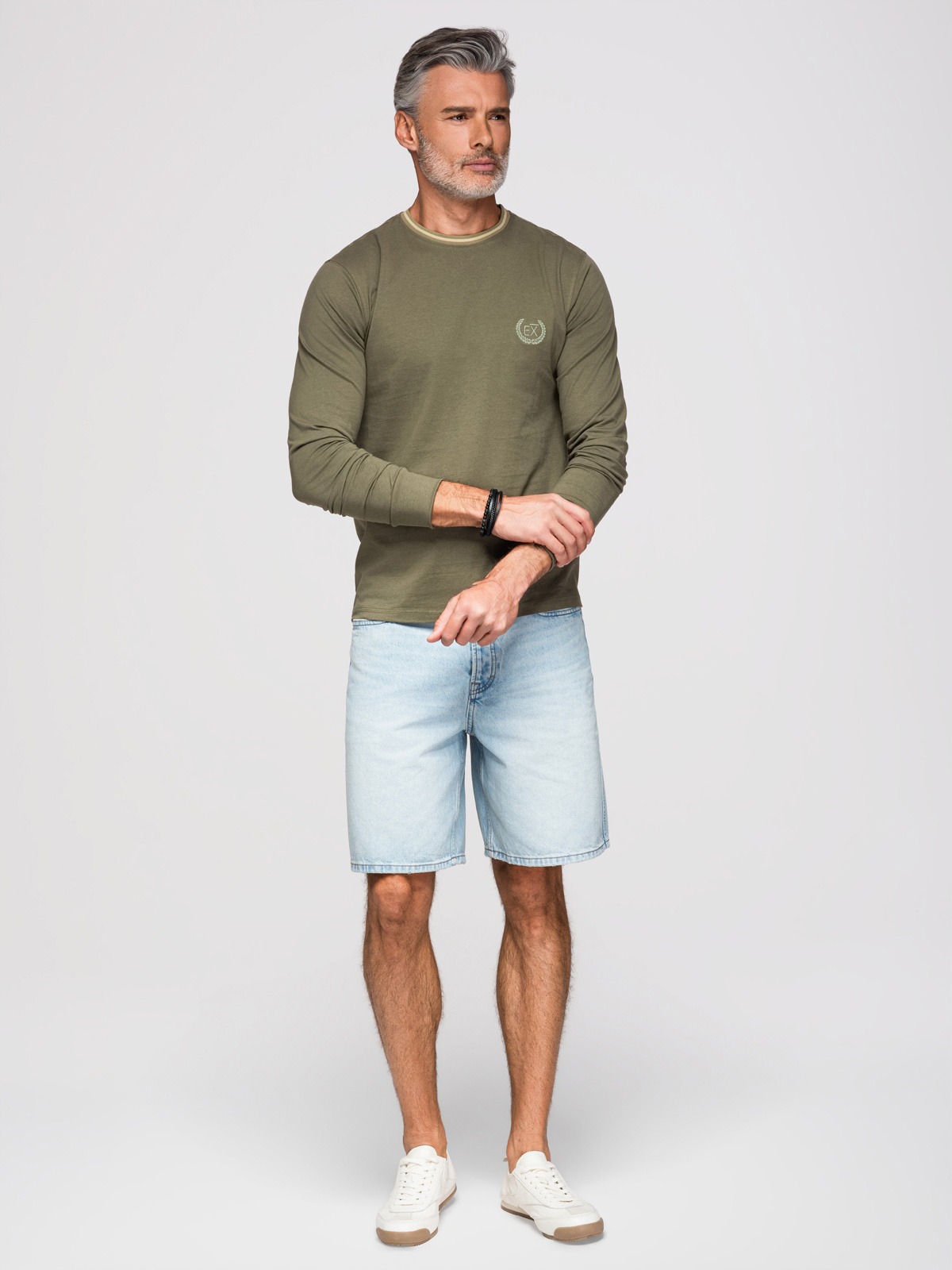 Ombre Clothing meeste pika varrukaga puuvillane särk - Image 3