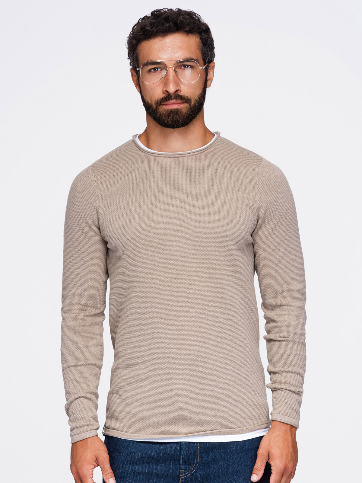 Meeste puuvillane ümara kaelusega kampsun Ombre Clothing - Image 31