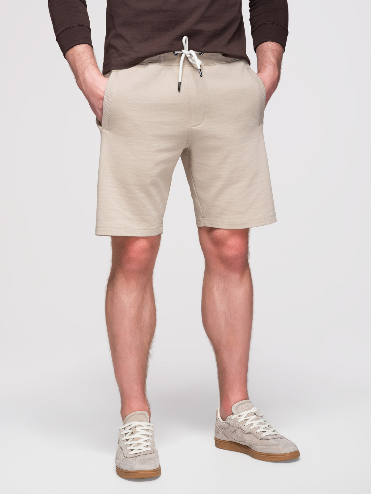 Ombre Clothing meeste puuvillased lühikesed dressipüksid - Image 5