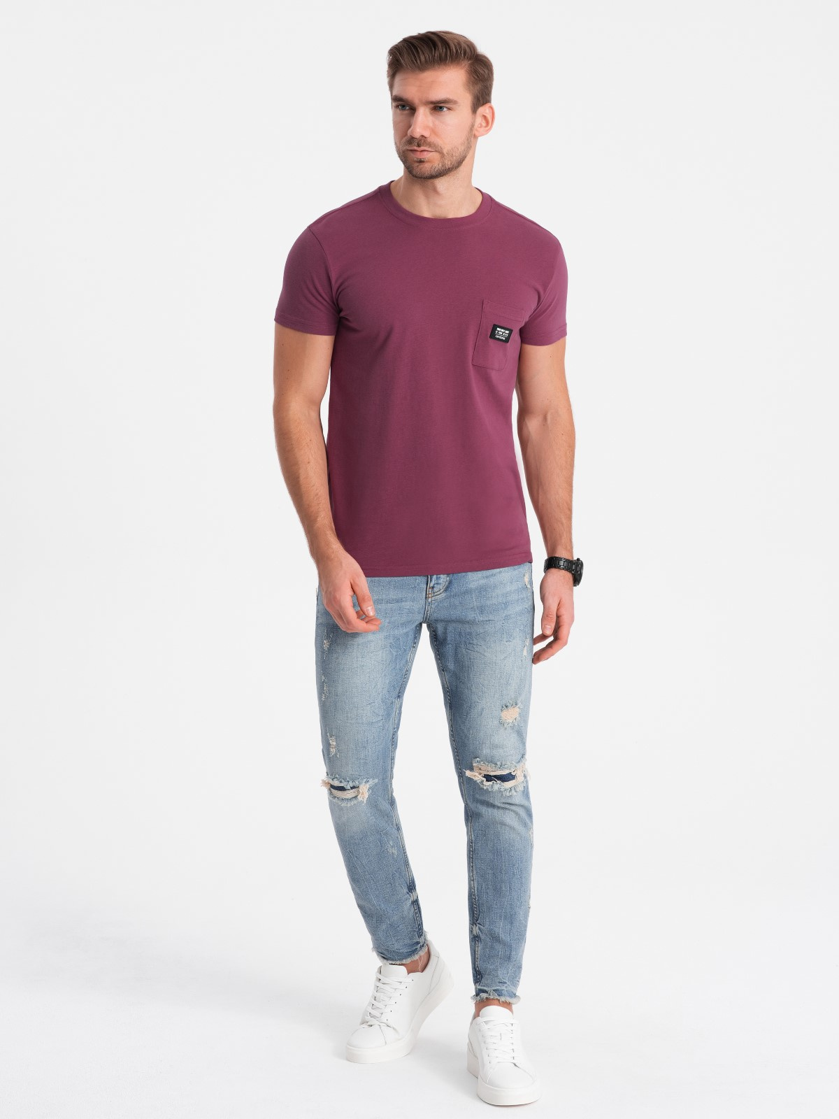 Meeste T-särk rinnataskuga Ombre Clothing - Image 22