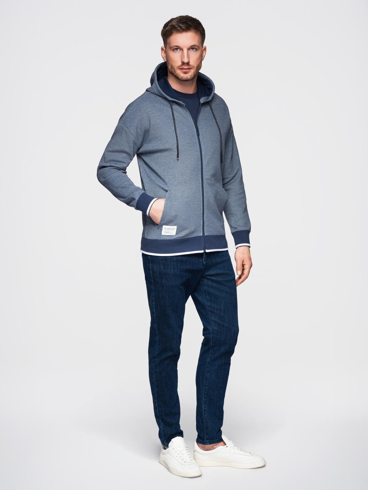 Ombre Clothing meeste lukuga kapuutsiga dressipluus - Image 13