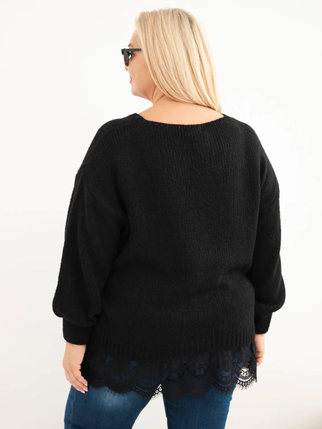 Naiste plus-size kampsun pitsäärega - Image 47