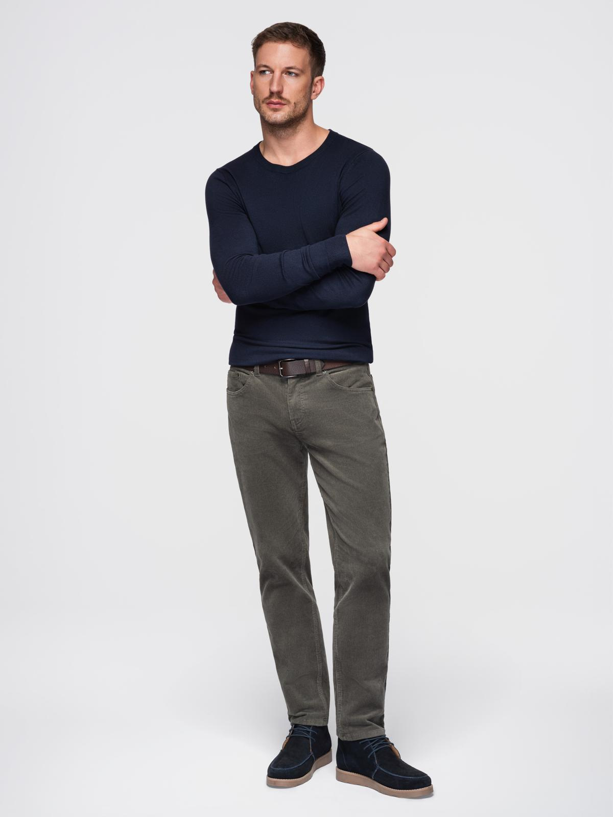 Ombre Clothing klassikaline ümara kaelusega meeste kampsun - Image 16