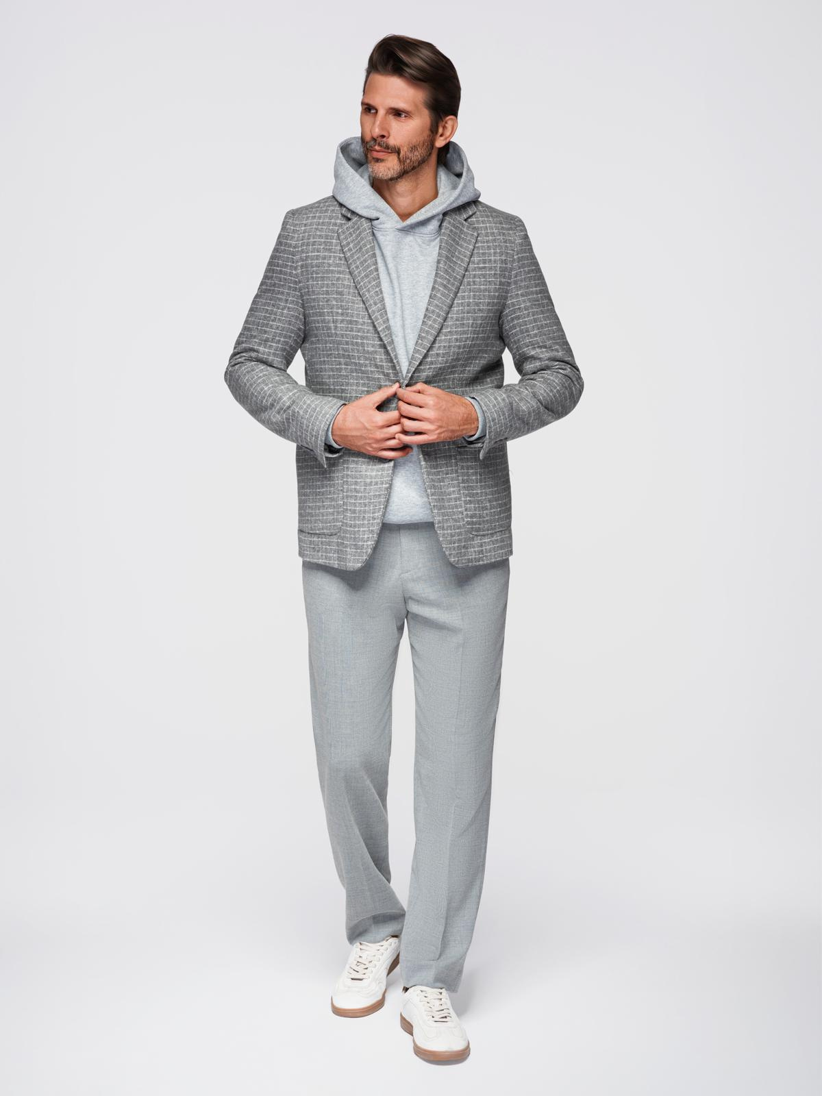 Meeste ruuduline pintsak Ombre Clothing - Image 13