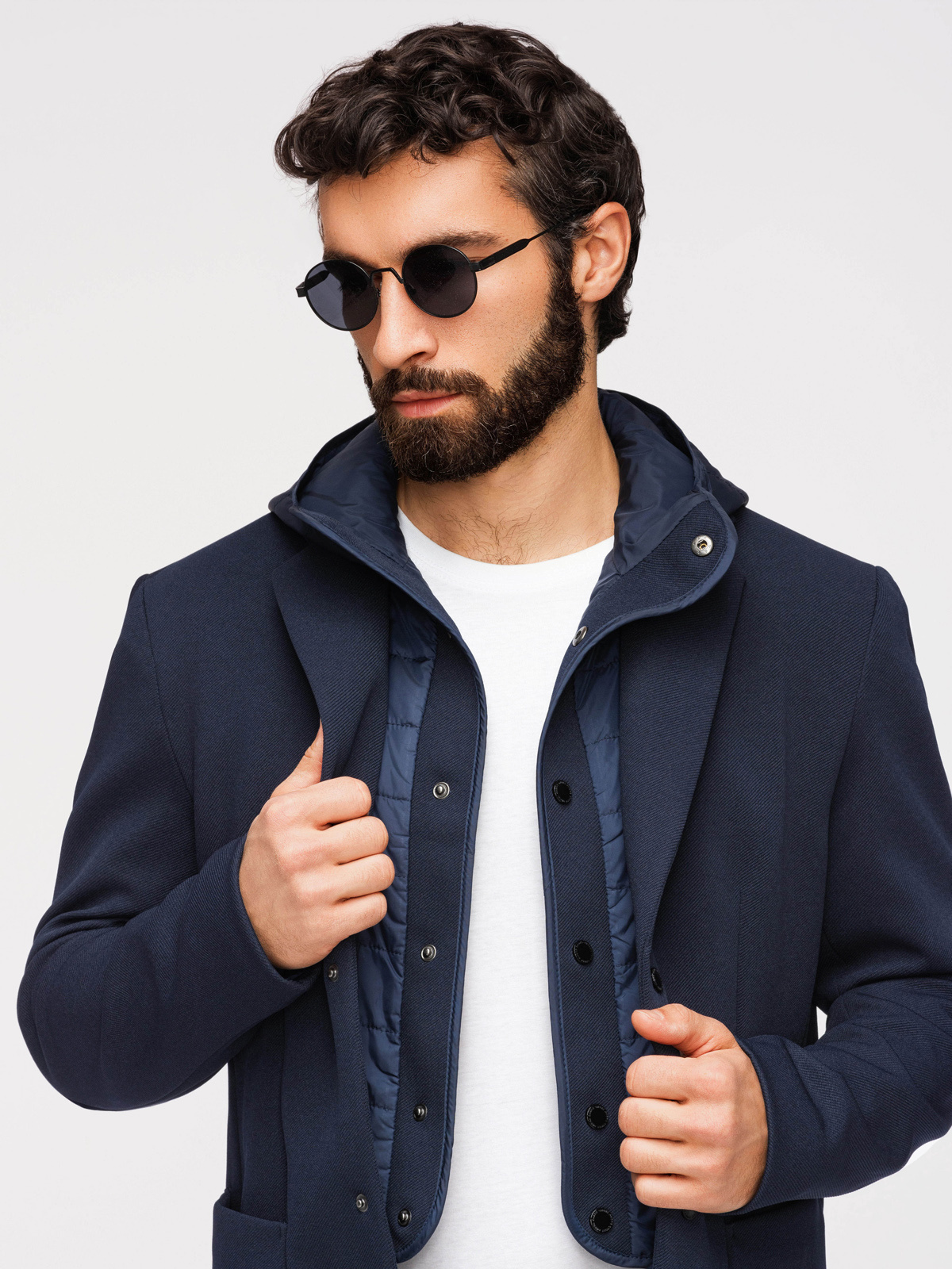 Ombre Clothing meeste pintsak-jakk eemaldatava kapuutsiga - Image 25