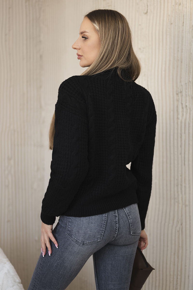 Kesi naiste kootud pullover-kampsun - Image 42