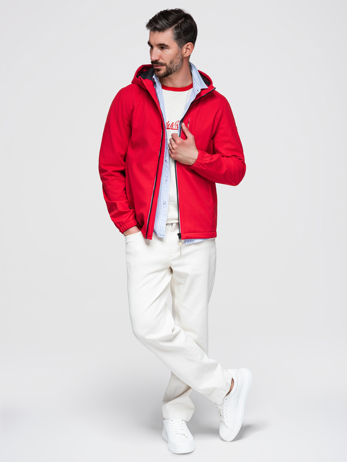 Meeste softshell-jakk Ombre kapuutsiga - Image 33