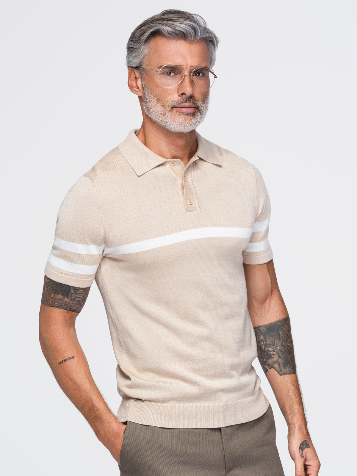 Meeste kootud polosärk Ombre Clothing - Image 17