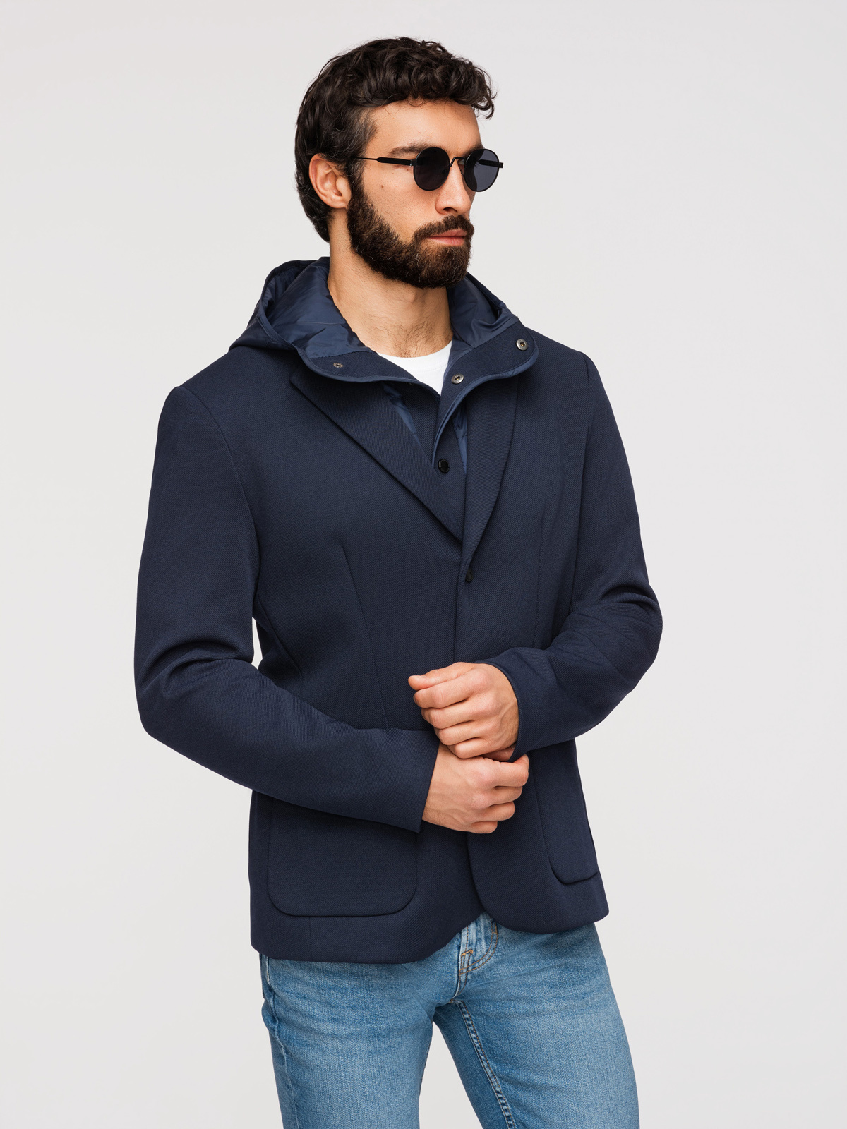 Ombre Clothing meeste pintsak-jakk eemaldatava kapuutsiga - Image 21