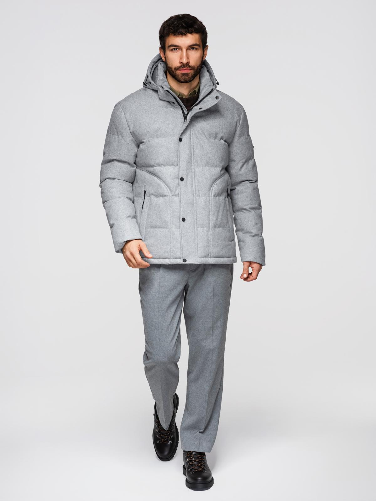 Meeste tepitud kapuutsiga jope Ombre Clothing - Image 3
