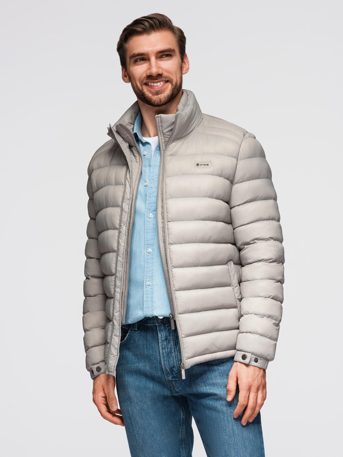 Ombre Clothing meeste tepitud jope püstkraega - Image 13