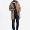Ombre Clothing meeste kapuutsiga mantel - Thumbnail Image 1