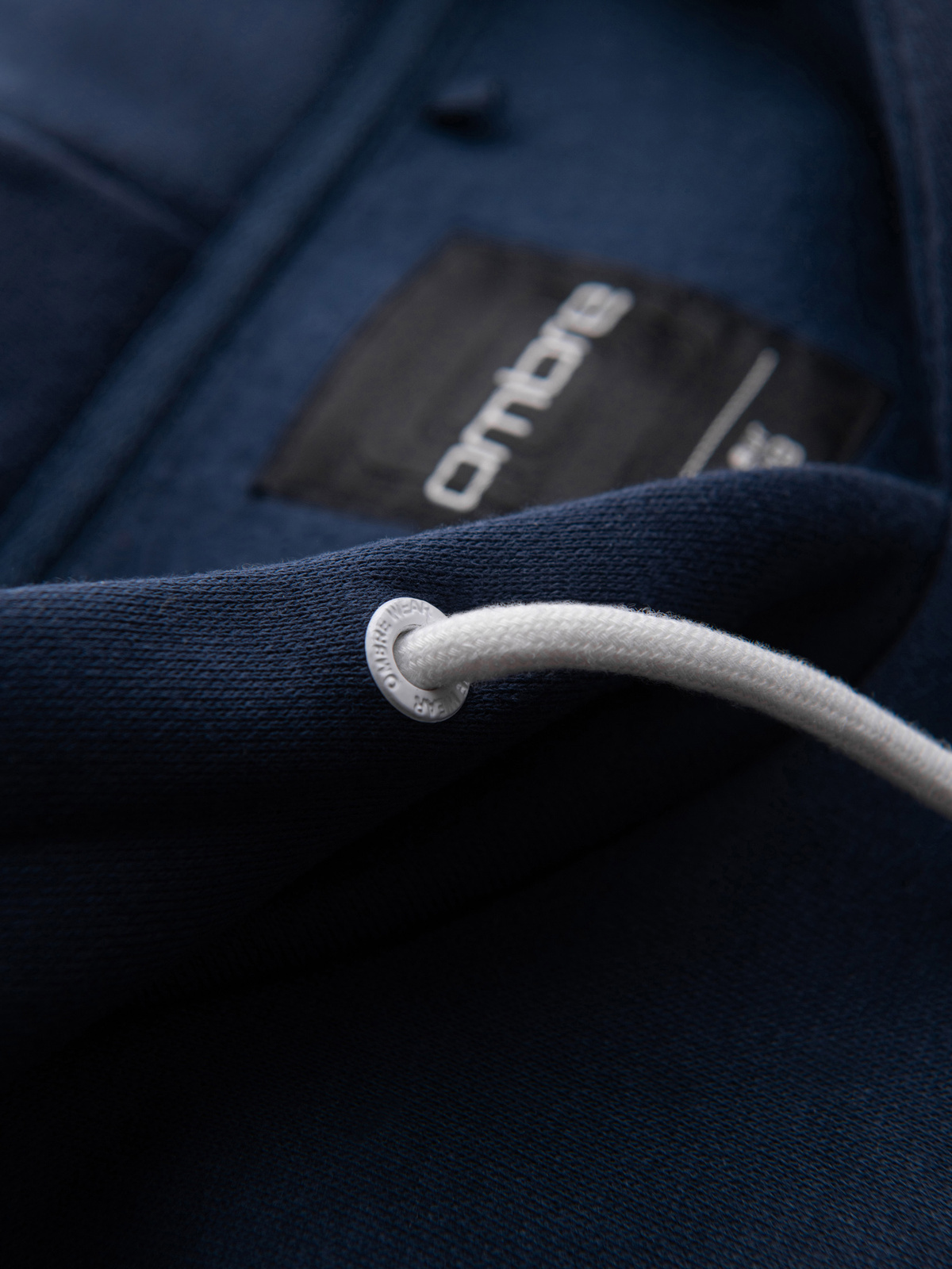 Meeste kapuutsiga dressipluus kontrastsete kantidega Ombre Clothing - Image 11
