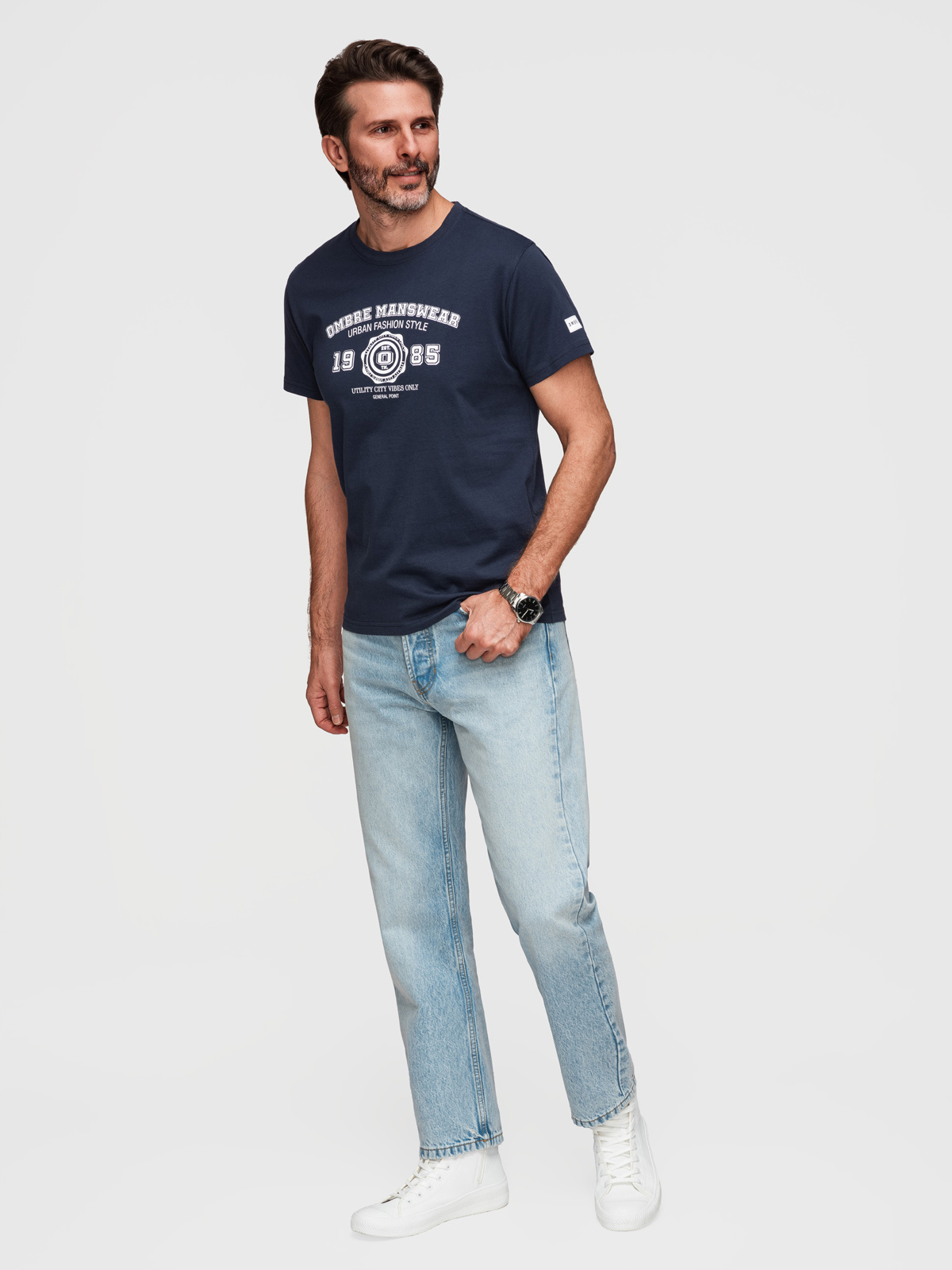 Meeste puuvillane T-särk Ombre Clothing - Image 21