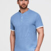 Meeste püstkrae ja nööpidega polosärk Ombre Clothing - Thumbnail Image 152