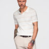 Meeste kootud triibuline polosärk Ombre Clothing - Thumbnail Image 19