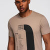Ombre Clothing meeste trükisega puuvillane T-särk - Thumbnail Image 2