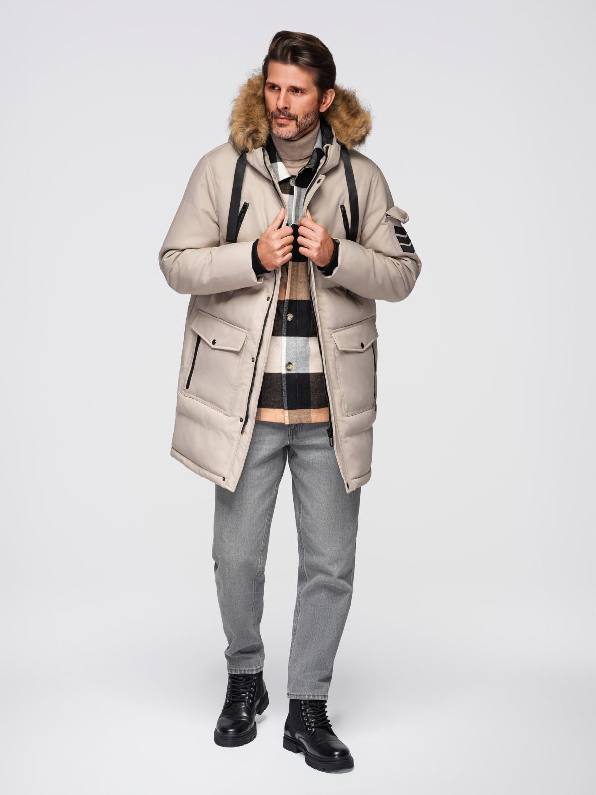 Ombre Clothing meeste talvejope kapuutsiga - Image 22
