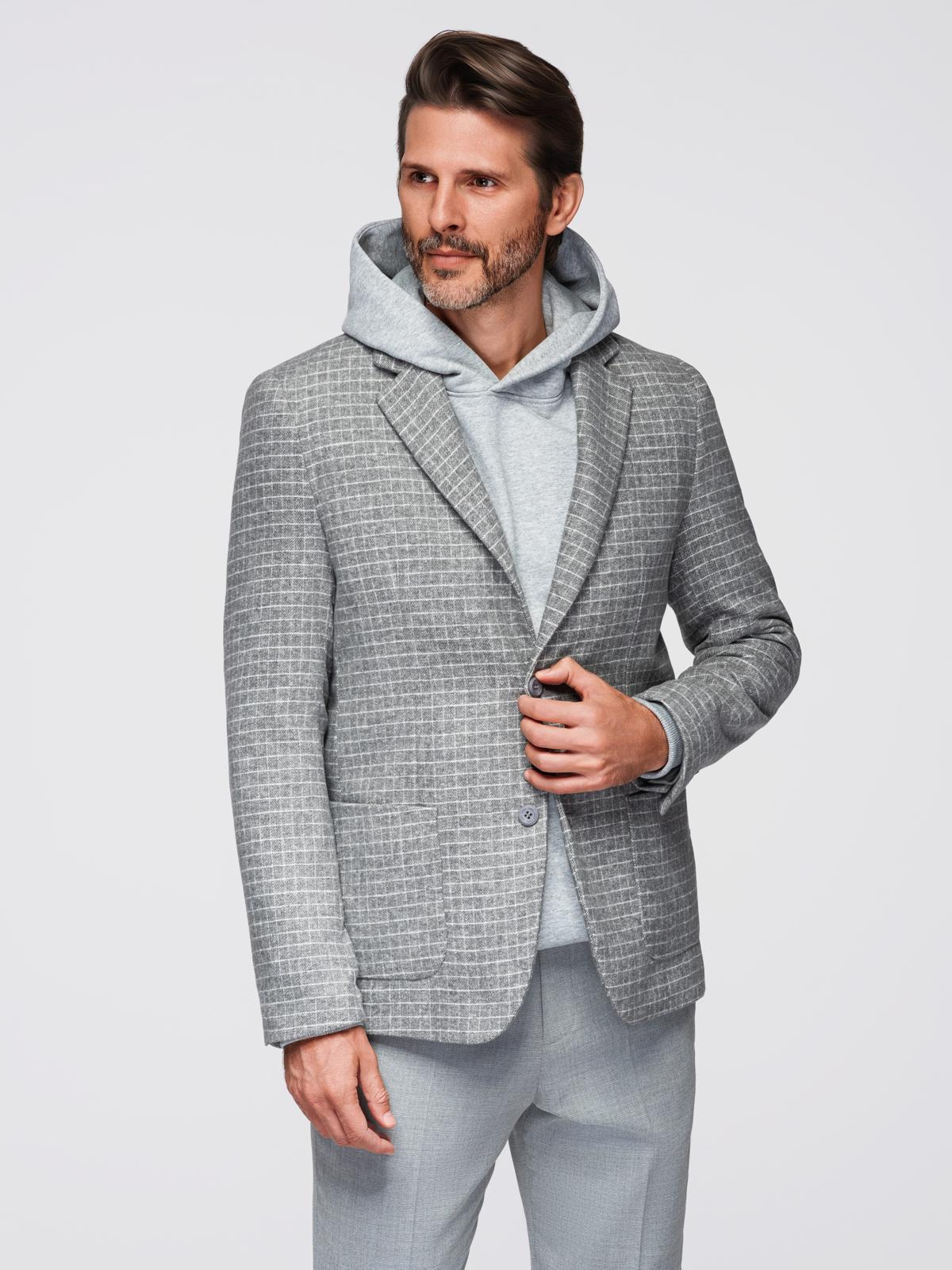 Meeste ruuduline pintsak Ombre Clothing - Image 14