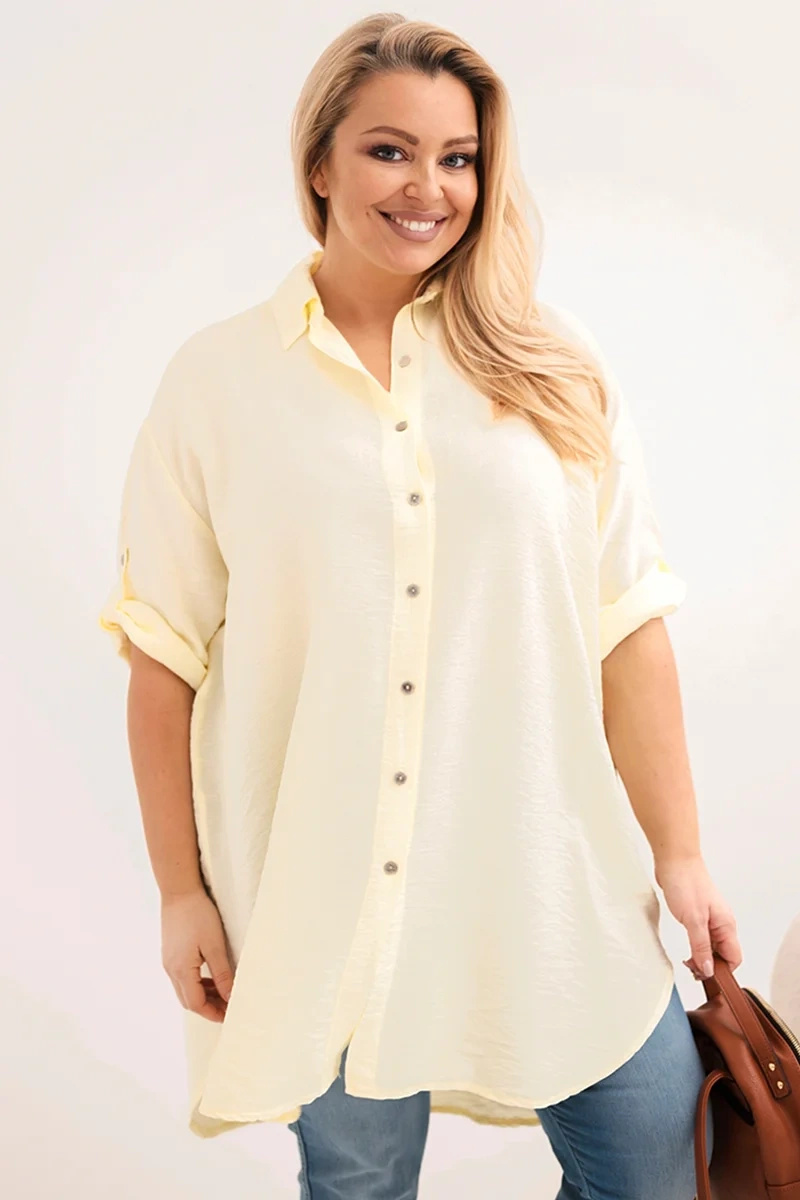 Naiste oversize-pluussärk pikendatud seljaosaga - Image 33
