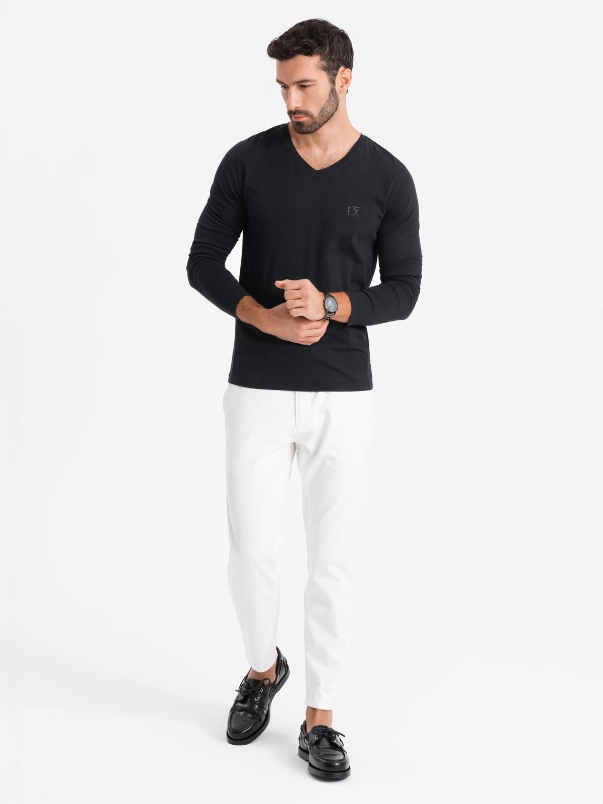 Meeste pikkade käistega V-kaelusega särk Ombre Clothing - Image 4