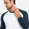 Meeste pikkade raglaanvarrukatega T-särk Ombre Clothing - Thumbnail Image 2